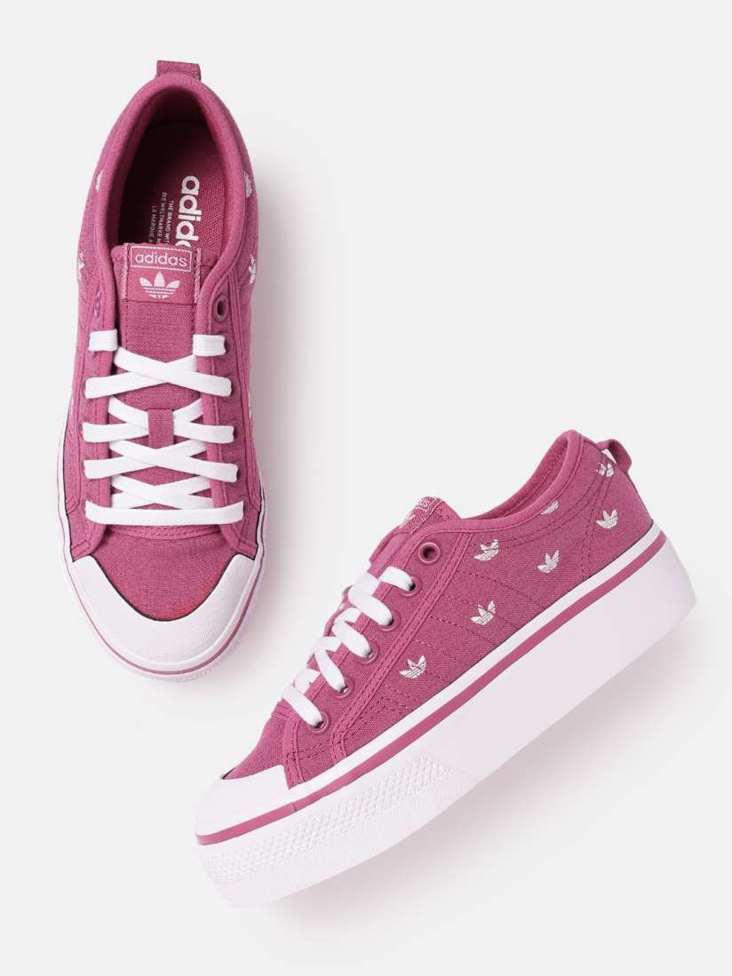 Buy ADIDAS Originals Women Brand Logo Printed Nizza Platform Sneakers Casual Shoes for Women 22841928 Myntra