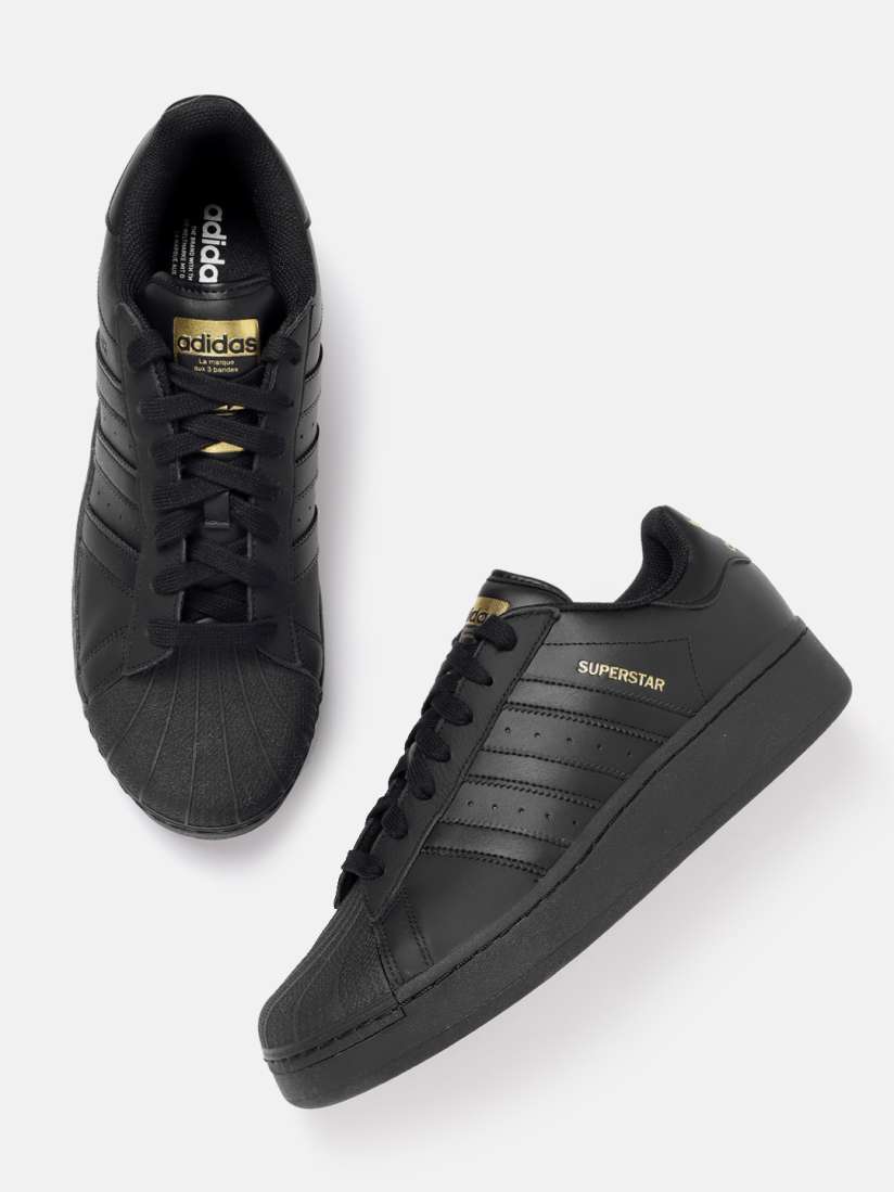 Adidas superstar black myntra cheap