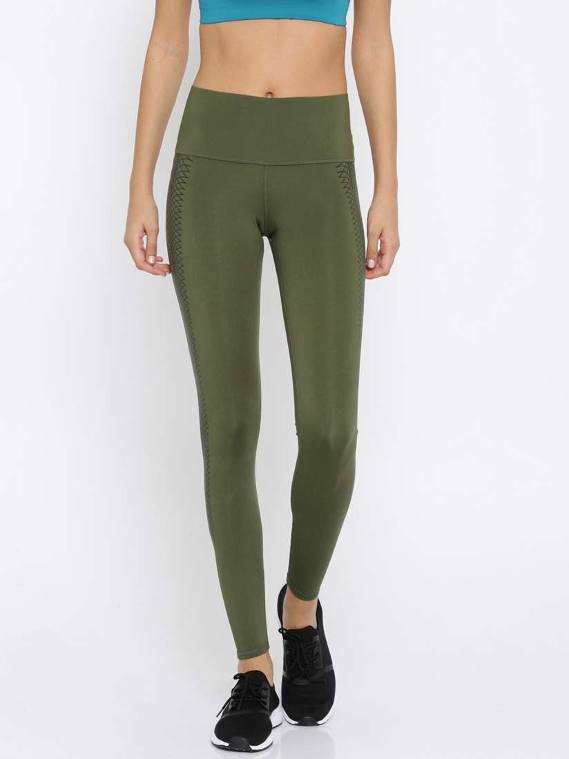 Olive green puma leggings on sale