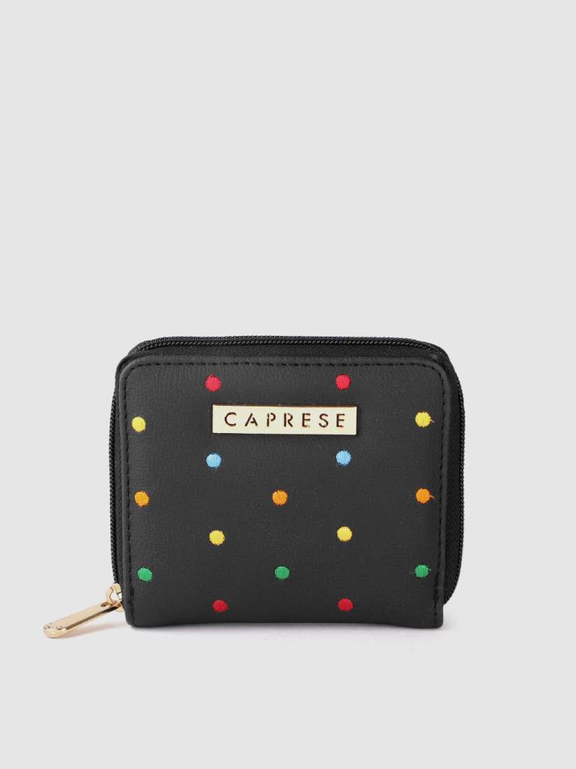 Buy Caprese Women Polka Dot Embroidered Zip Around Wallet Wallets for Women 22849162 Myntra