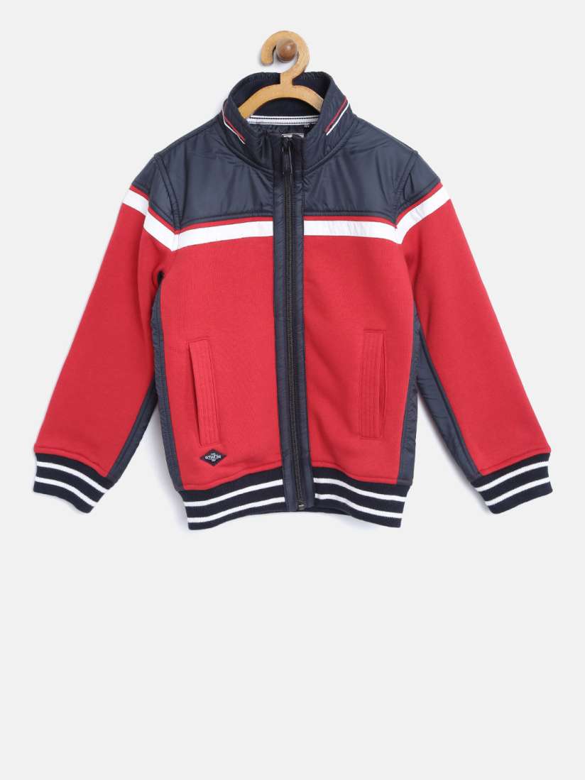 Buy Octave Boys Red Navy Colourblocked Sweatshirt Sweatshirts for Boys 2285285 Myntra