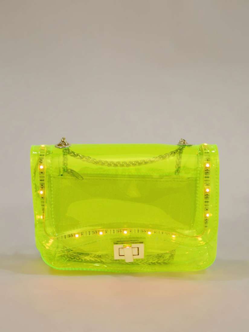 Quilted Clear Bag Forever 21 Lime Green Purse Forever 21 Puffer
