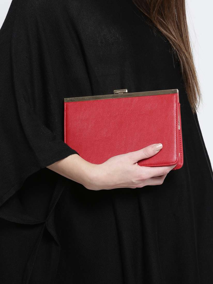 Buy FOREVER 21 Red Solid Clutch Clutches for Women 2286631 Myntra