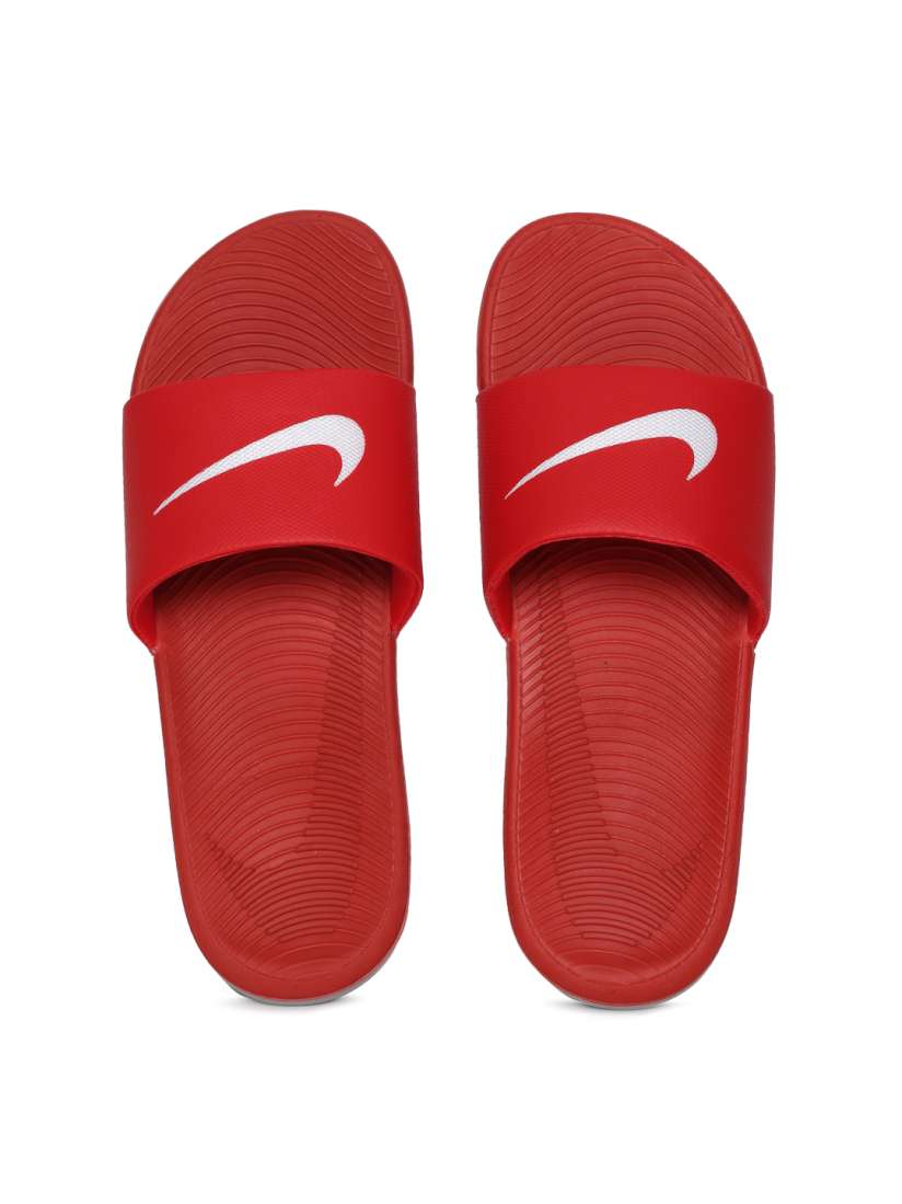 Buy Nike Men Red KAWA SLIDE Slip On Flip Flops Flip Flops for Men 2287079 Myntra