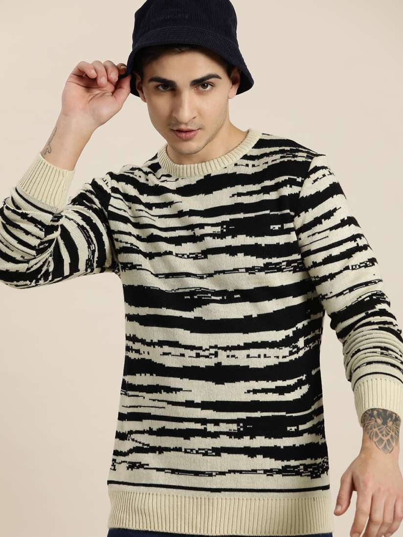 Buy HERE NOW Pure Acrylic Self Design Pullover Sweaters for Men 22873646 Myntra