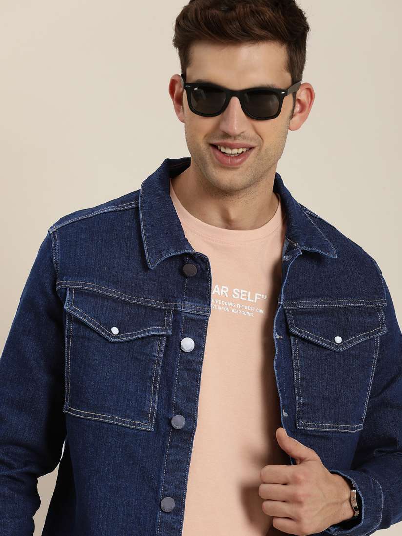 Denim jacket on myntra deals