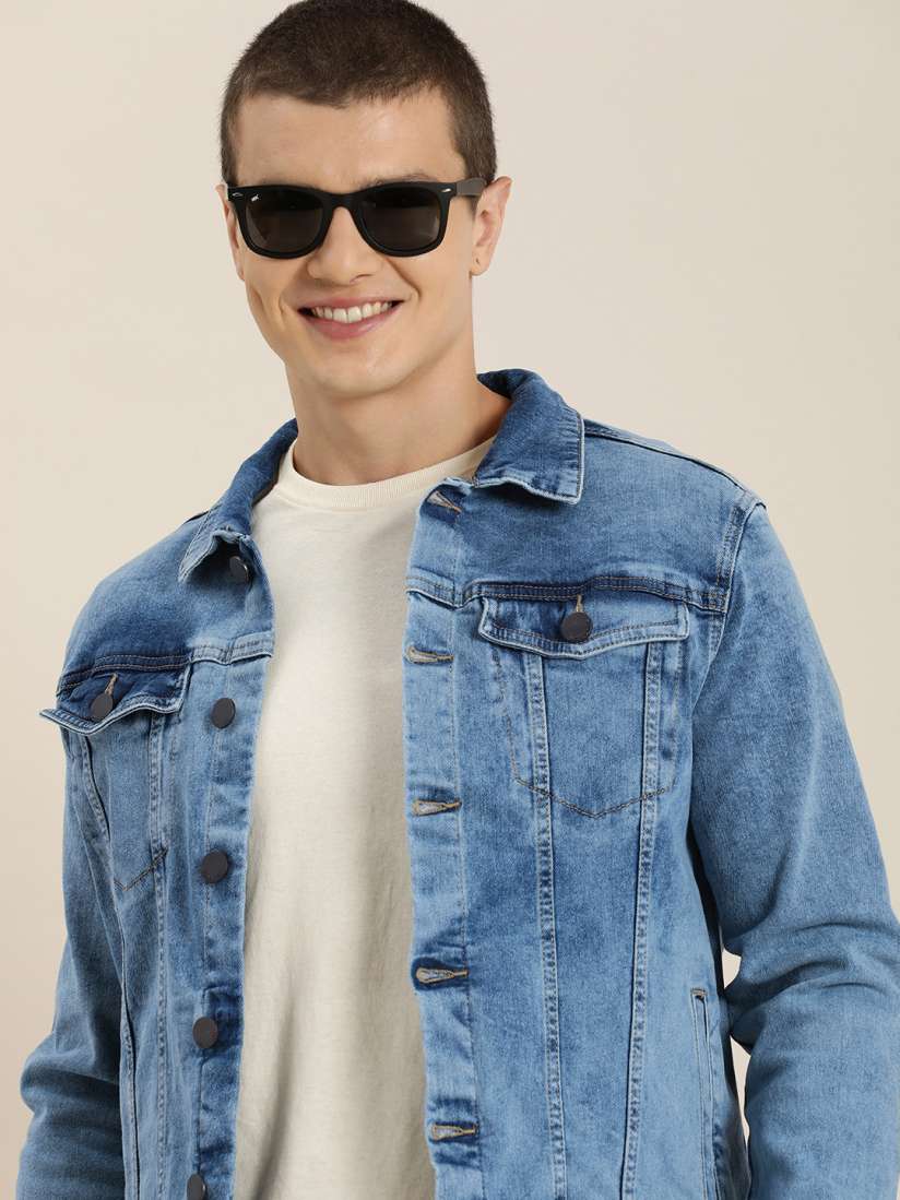 Mens casual denim jackets online