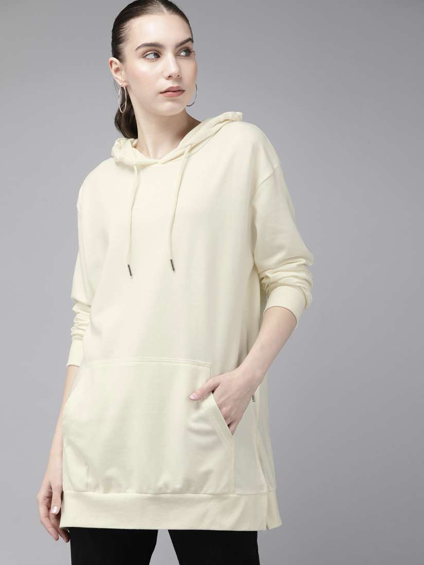 Longline hooded sweatshirt online