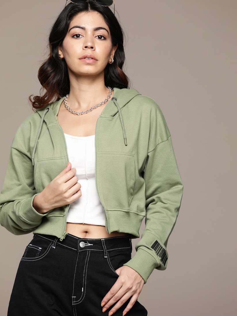 Crop hoodie myntra on sale