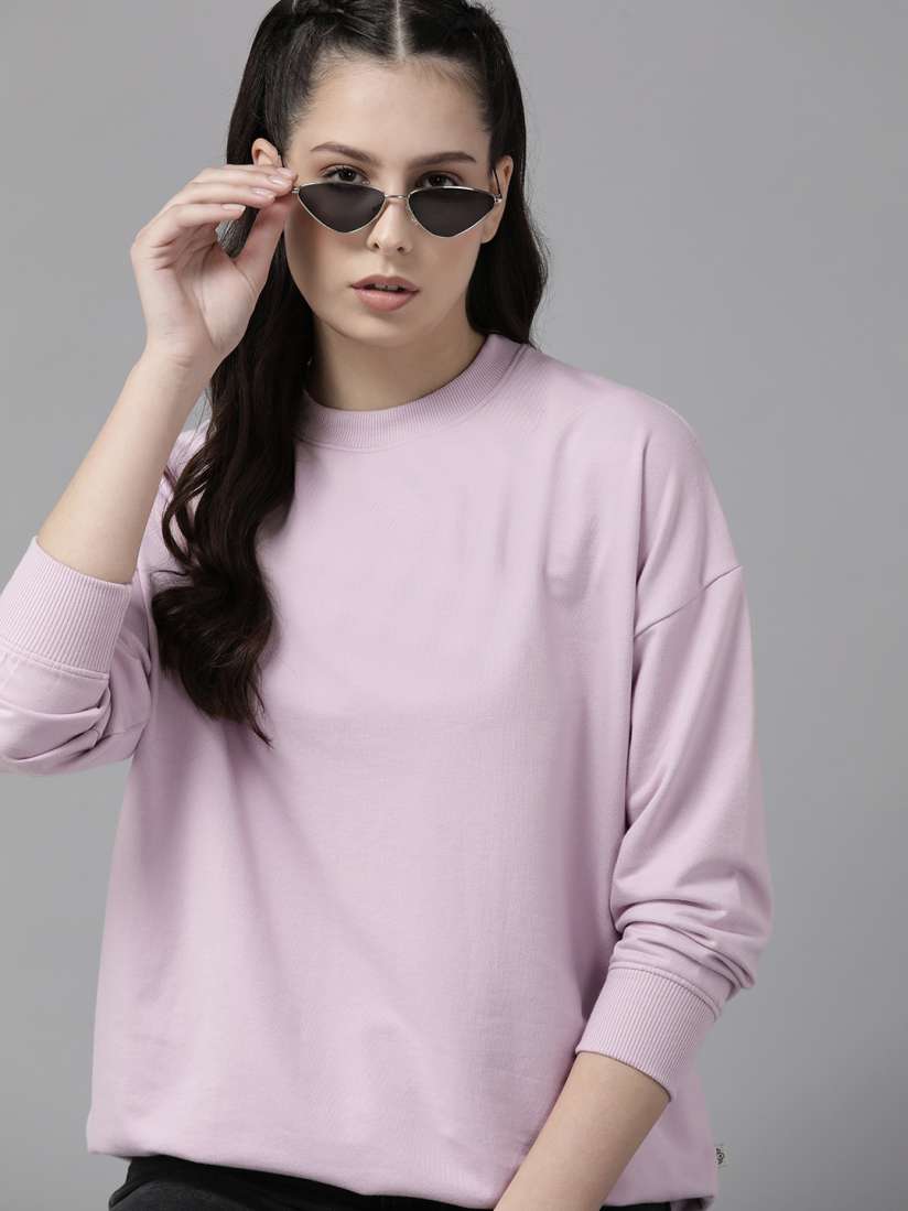 Buy The Roadster Lifestyle Co. Oversized Sweatshirt Sweatshirts for Women 22875302 Myntra