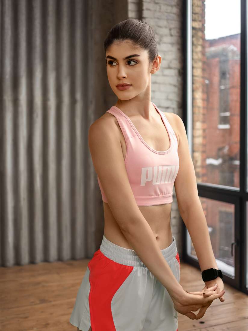 Buy Puma 4Keeps Mid Impact Racerback Training Sports Bra 52030470 Bra for Women 22877040 Myntra