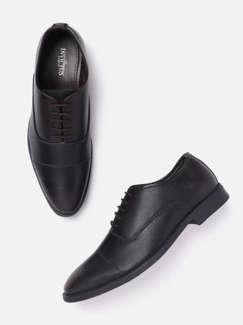 Buy INVICTUS Men Textured Round Toe Formal Oxford Shoes Formal Shoes for Men 22880144 Myntra