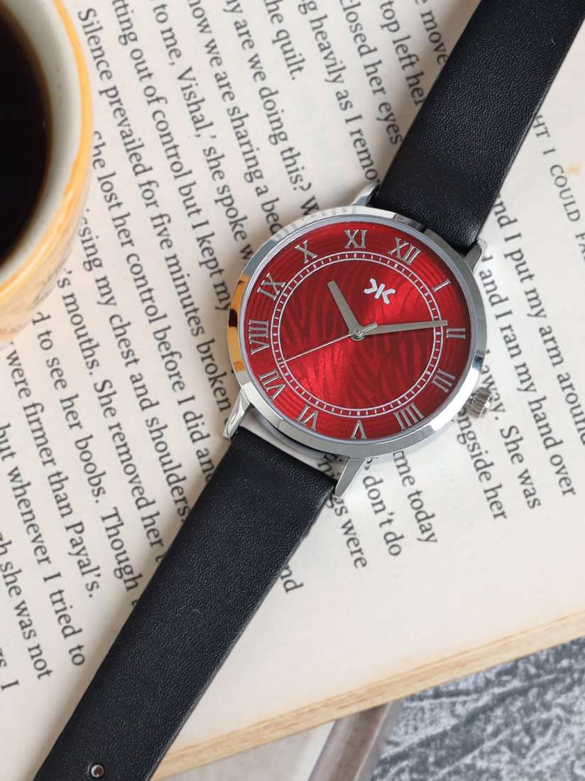 Buy Killer Women Brass Embellished Dial Leather Bracelet Style Straps Analogue Watch KLFO36B Watches for Women 22881406 Myntra