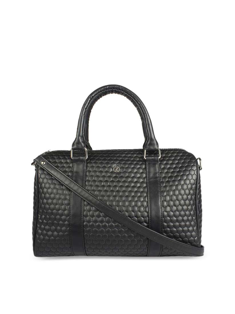 Buy OsaiZ Black Solid Handheld Bag Handbags for Women 2288166 Myntra
