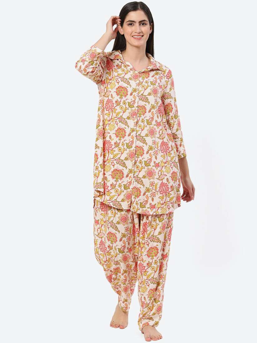 Buy Biba Floral Printed Night Suit Night suits for Women 22883780 Myntra