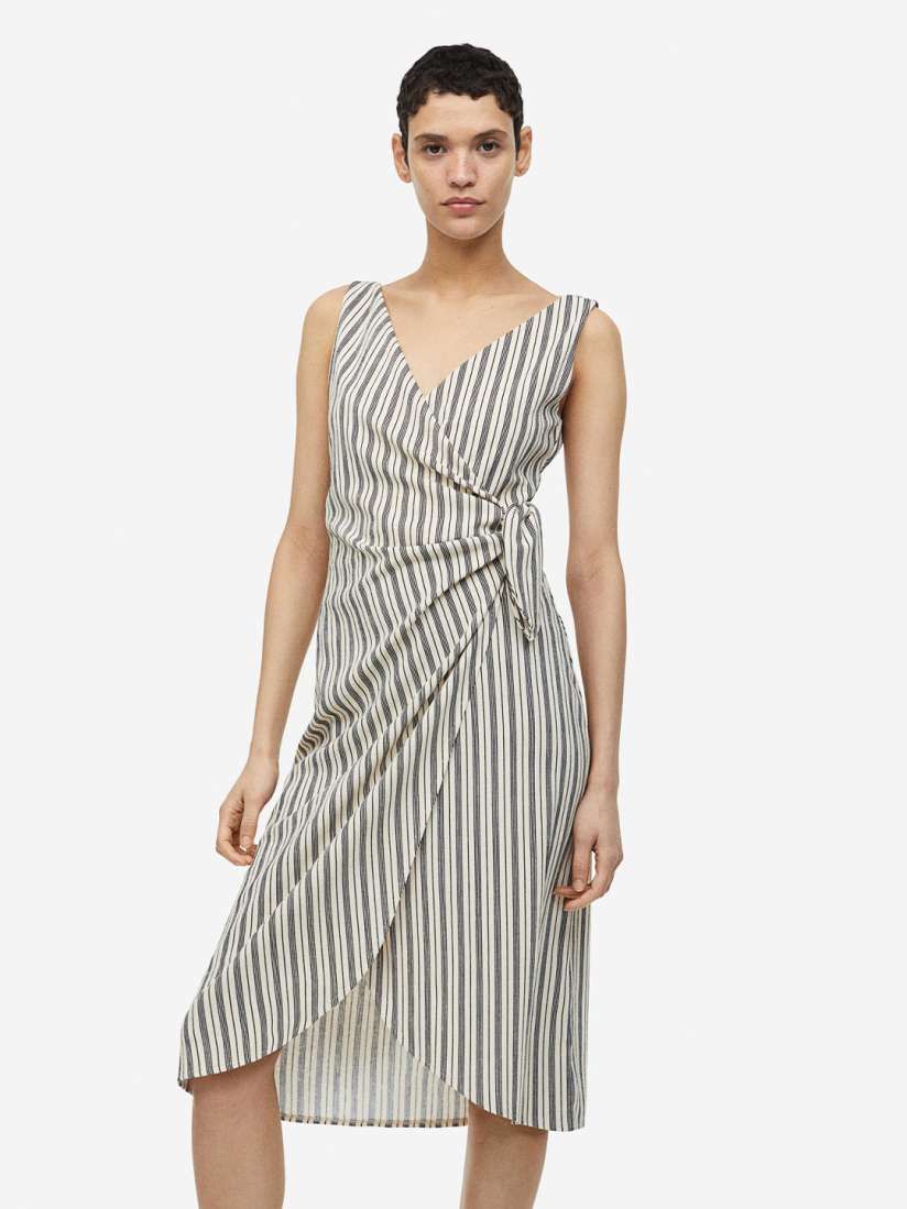 Buy H M V Neck Wrap Dress Dresses for Women 22884268 Myntra