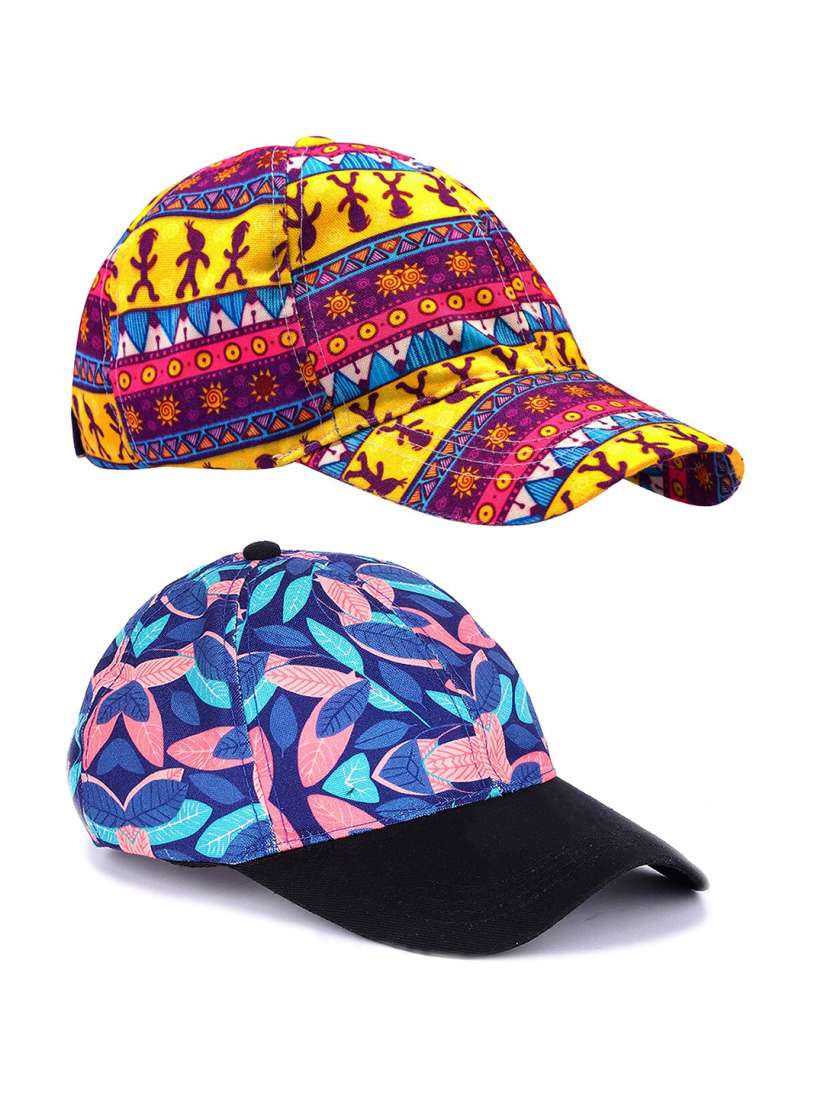 Buy Knotyy Pack Of 2 Printed Snapback Caps Caps for Unisex 22885262 Myntra