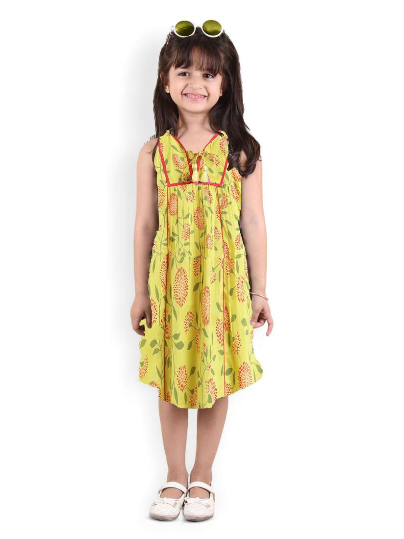Buy Kids On Board Girls Floral Print A Line Dress Dresses for Girls 22892668 Myntra