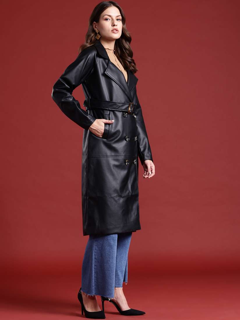 Women's fleece lined trench coat cheap