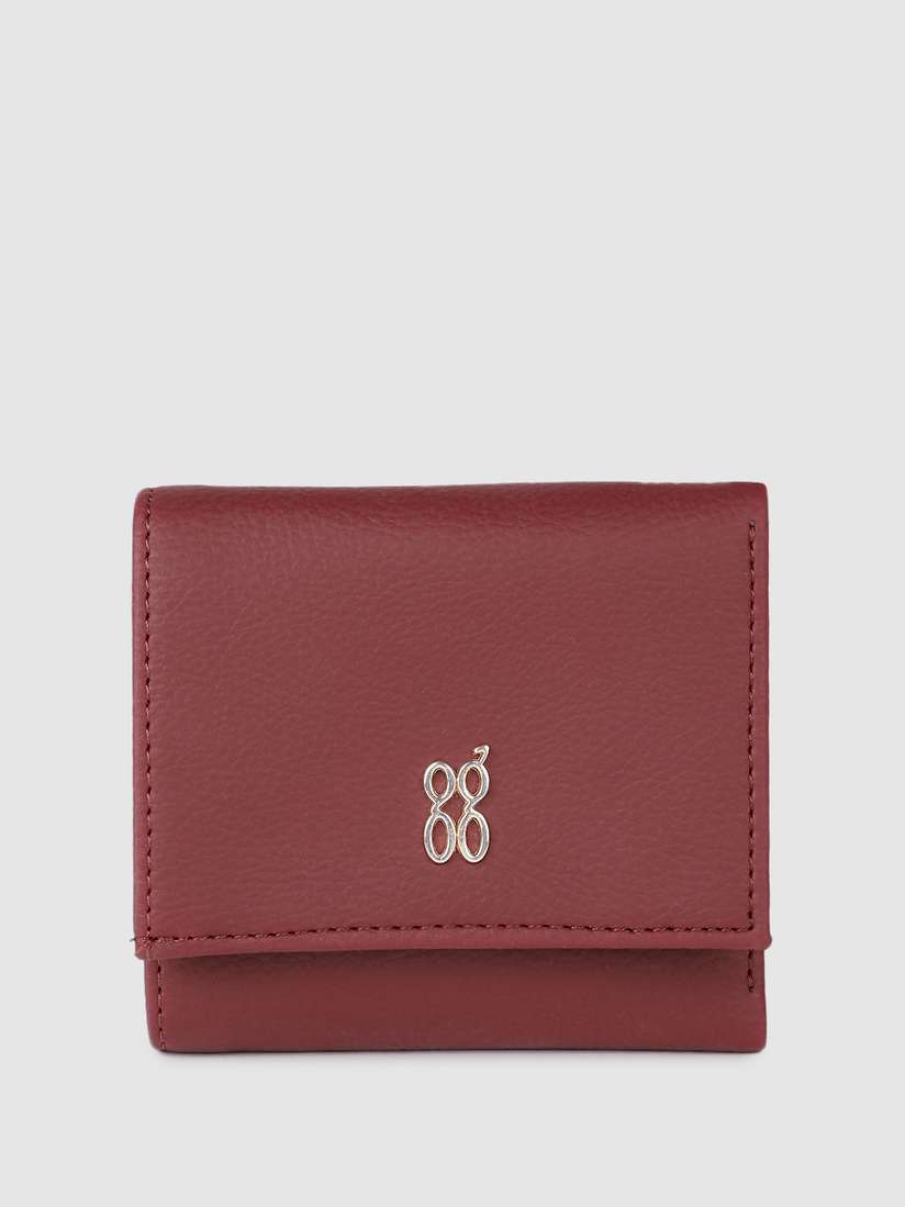 Buy Baggit Women Solid PU Three Fold Wallet Wallets for Women