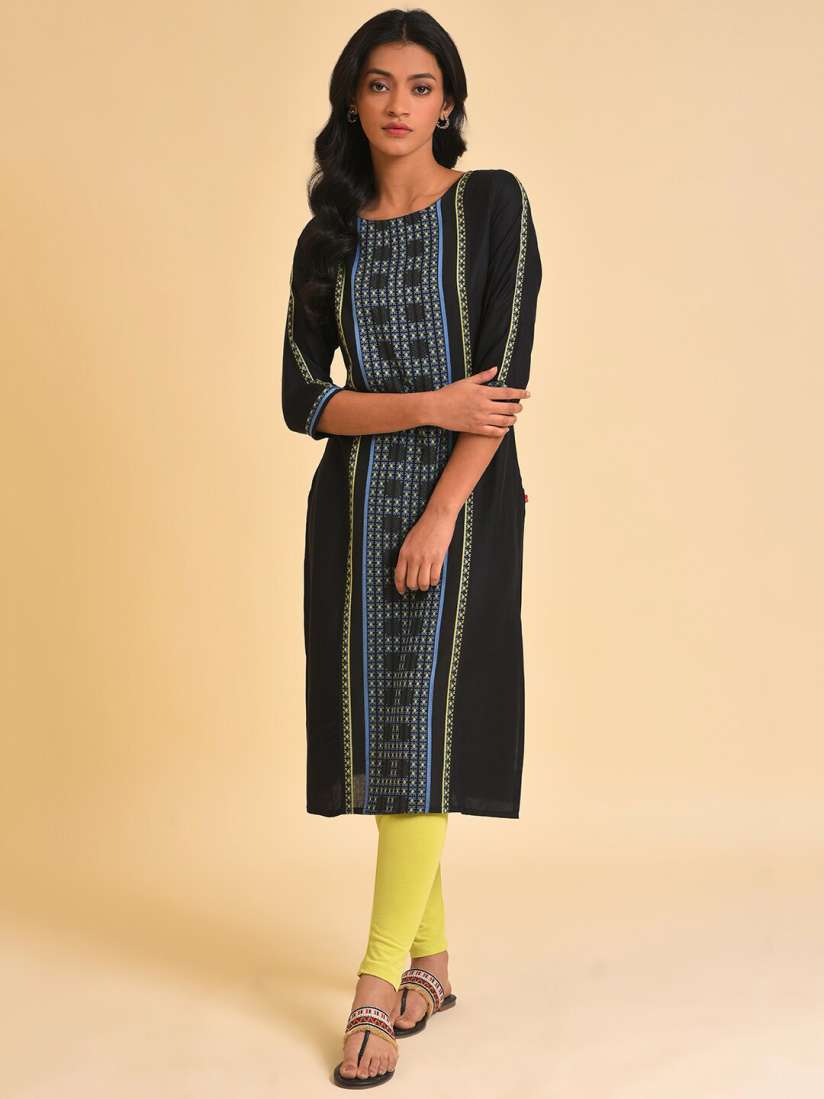 W kurta black outlet