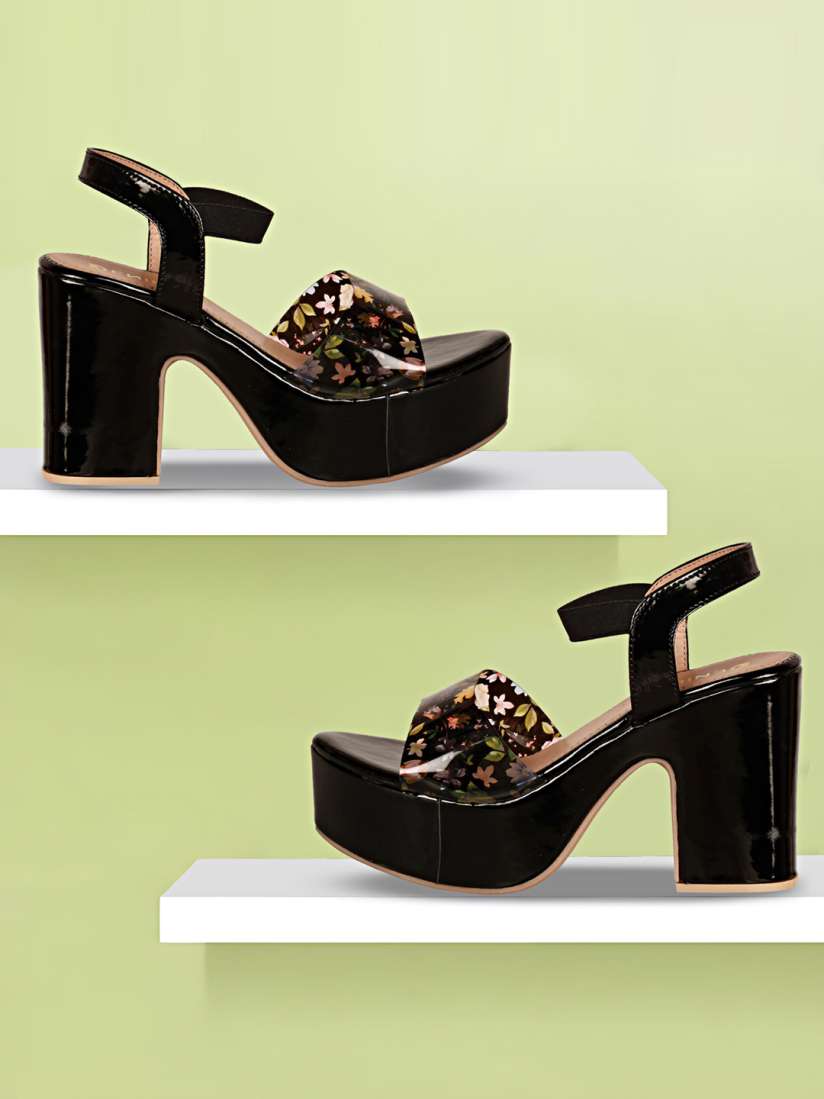 Buy Denill Printed Party High Top Platform Heels Heels for Women 22901366 Myntra