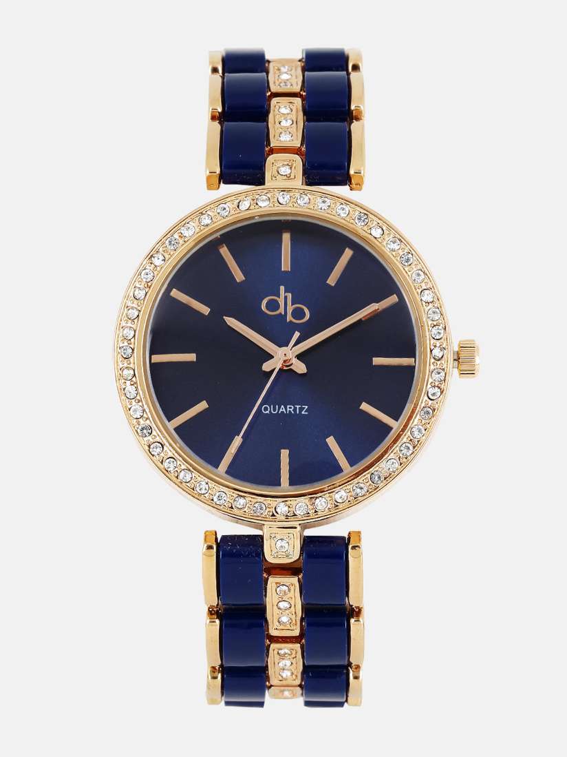 Dressberry blue analog watch hotsell