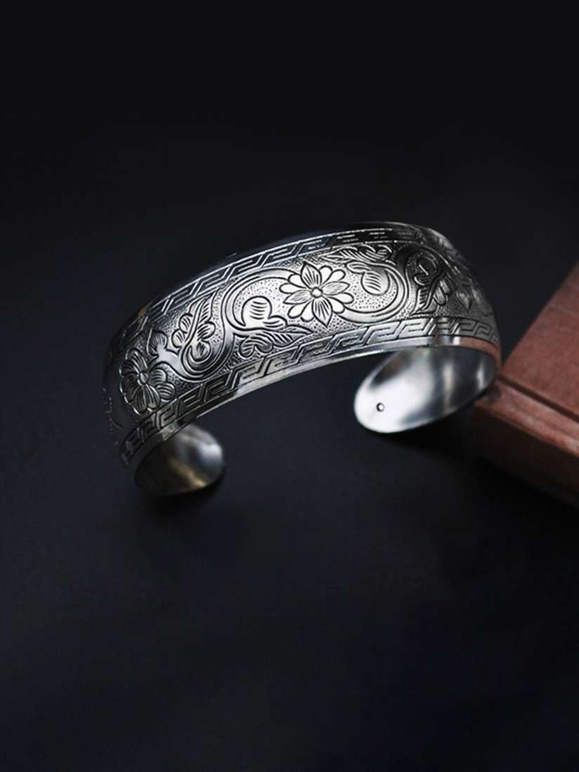 Buy Peora Women Silver Plated Cuff Bracelet Bracelet for Women 22910132 Myntra