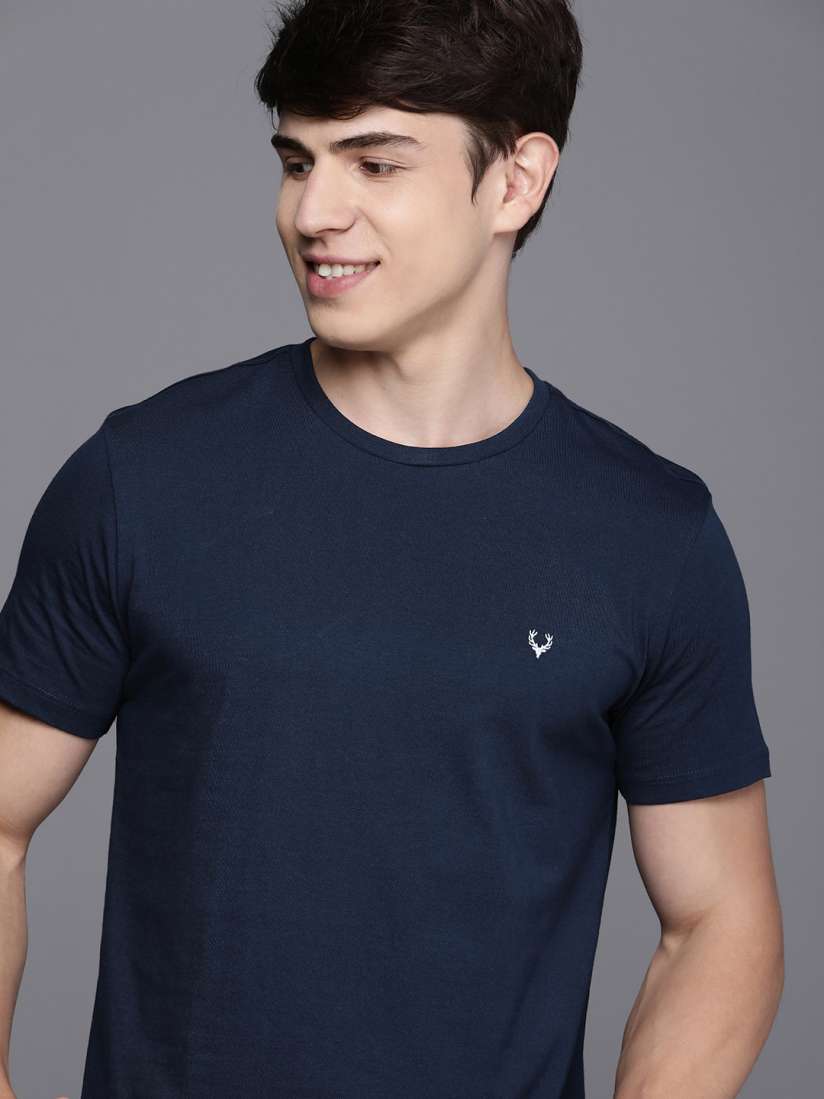 Buy Allen Solly Men Solid Regular Fit T shirt Tshirts for Men 22910892 Myntra
