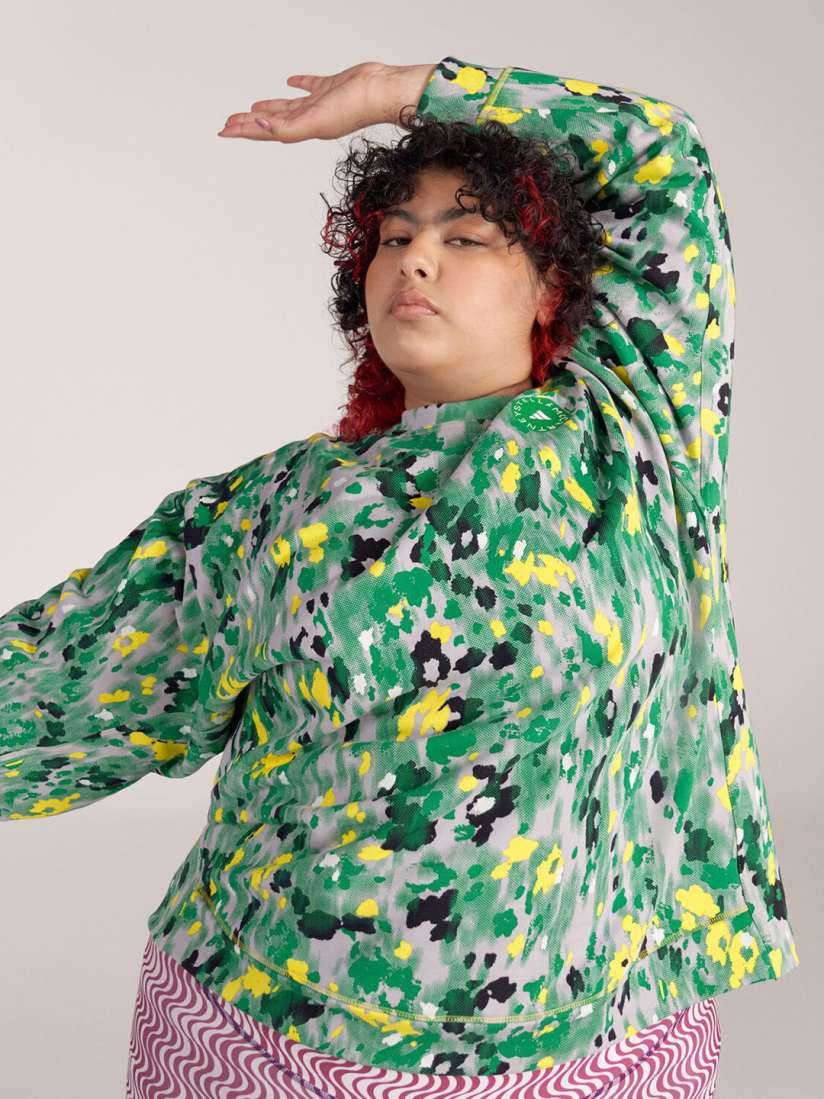 Buy ADIDAS By Stella Mccartney Plus Size Floral Print Sweatshirt Sweatshirts for Women 22916142 Myntra