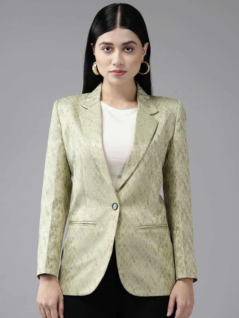 Womens blazer myntra hot sale