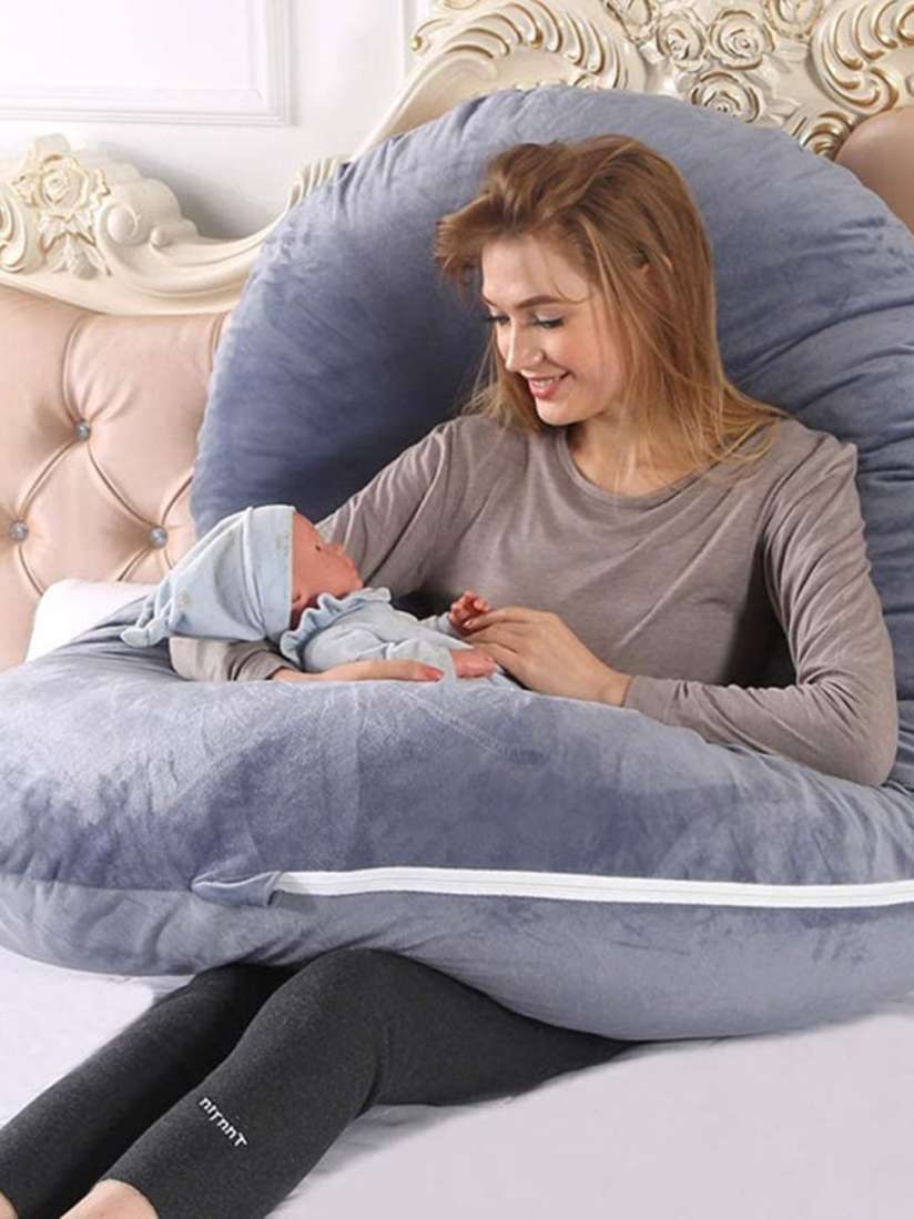 Buy PILLOW TREE Grey Melange Fibre Pregnancy Pillows Pillows for Unisex 22923368 Myntra