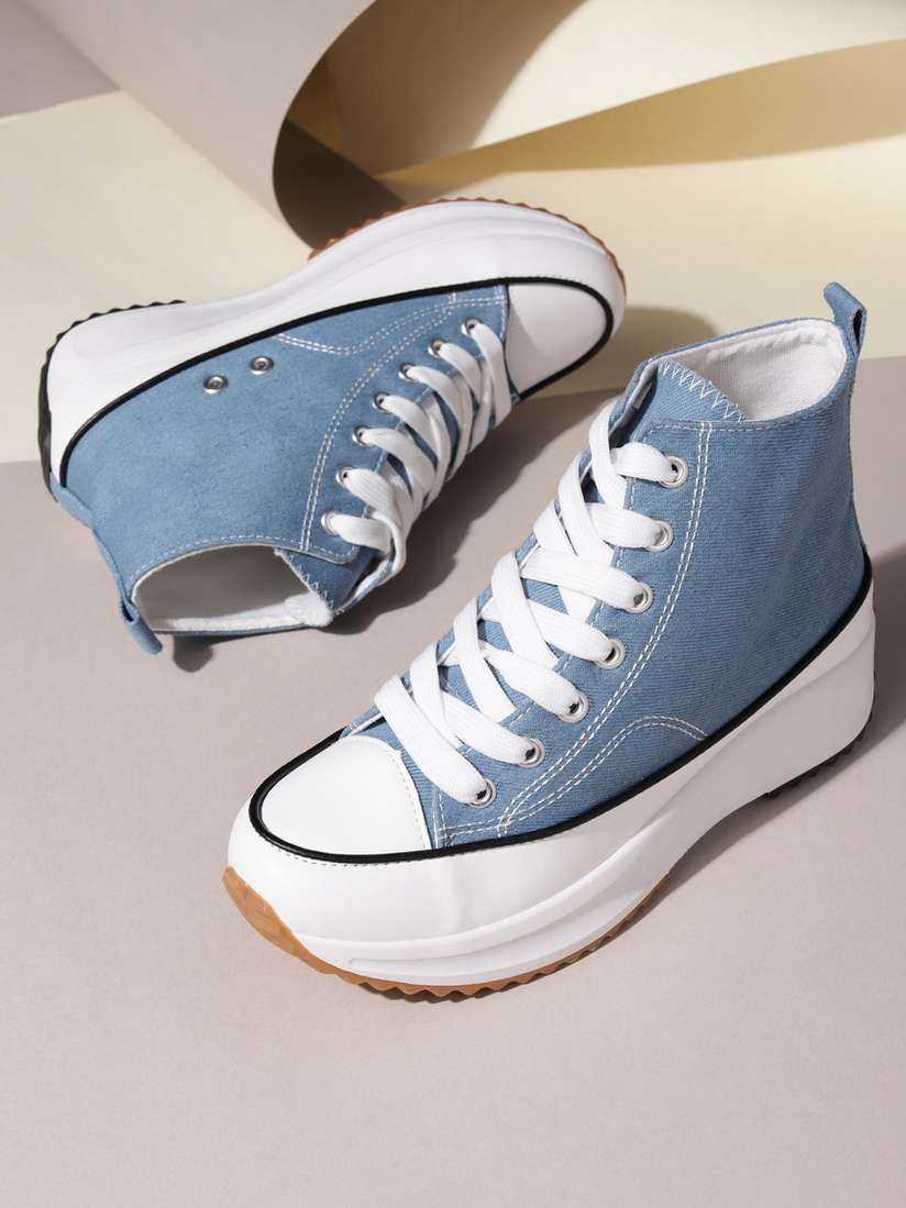 Wedge Trainers Esprit Sneaker Blau Esprit Platform Shoes Hotsell