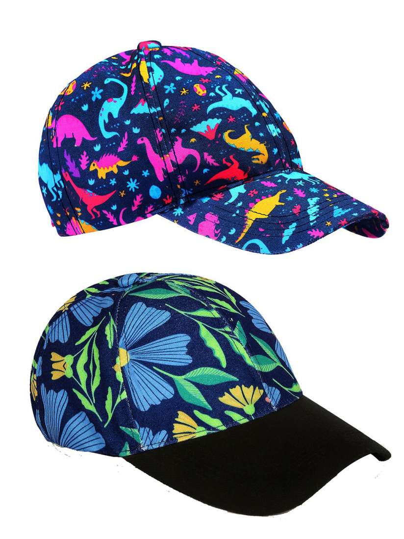 Buy Knotyy Pack Of 2 Printed Snapback Caps Caps for Unisex 22925856 Myntra