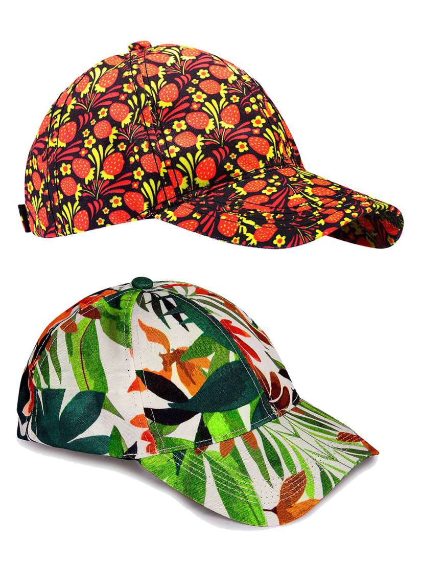 Buy Knotyy Pack Of 2 Printed Snapback Caps Caps for Unisex 22925862 Myntra