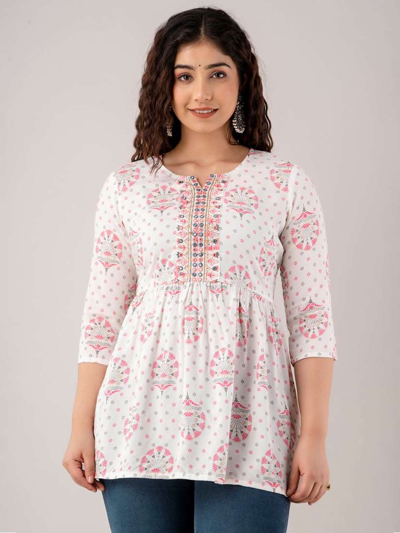Buy FASHION DEPTH Floral Printed Peplum Top Tops for Women 22931340 Myntra
