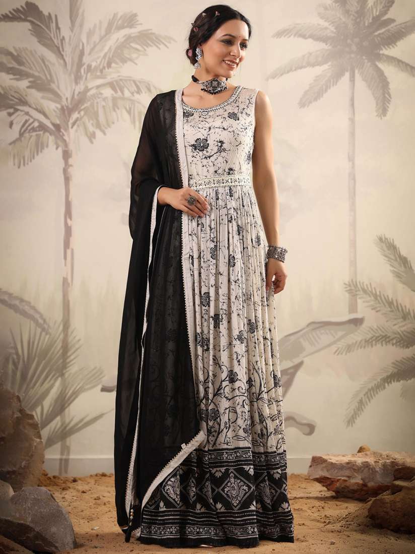 Pleated anarkali dress shop