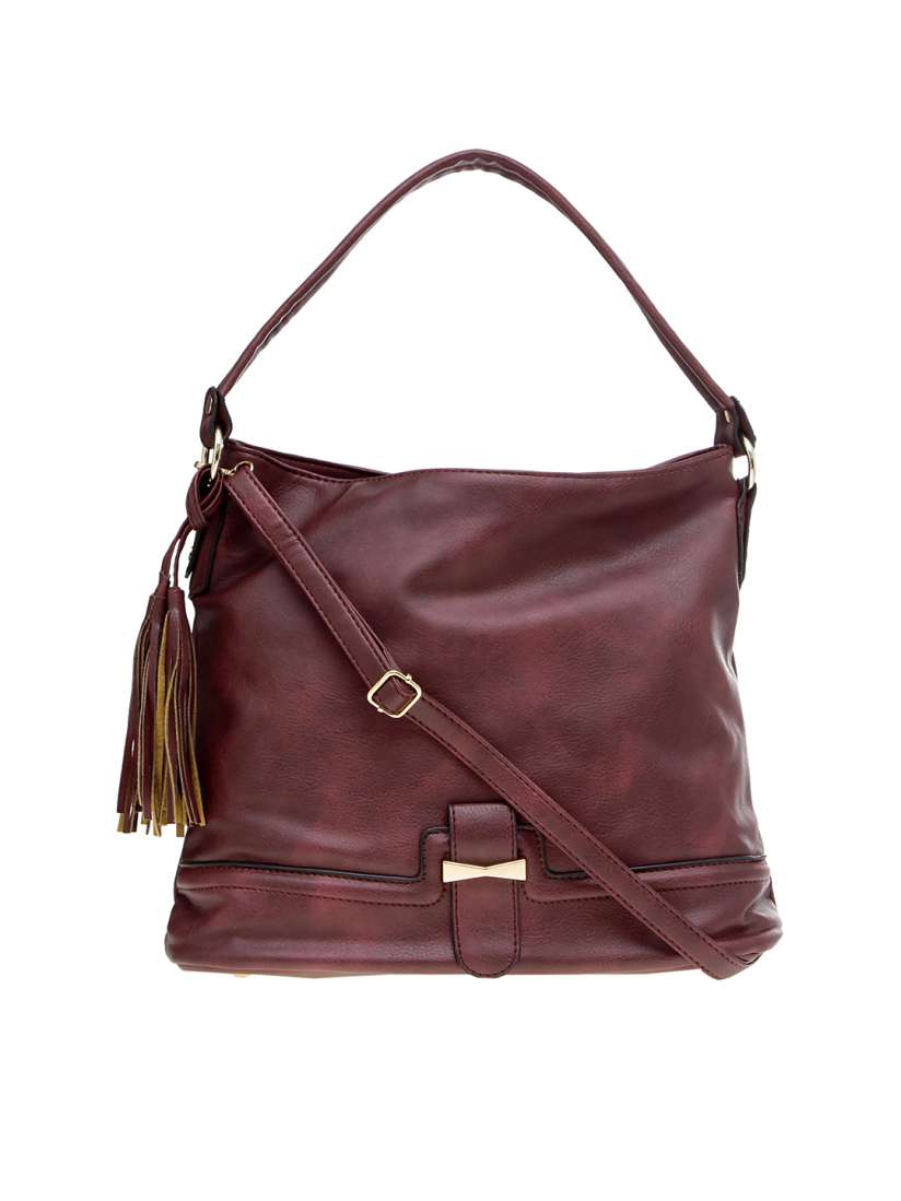 Buy Satchel Bags Brown Solid Shoulder Bag Handbags for Women 2294081 Myntra