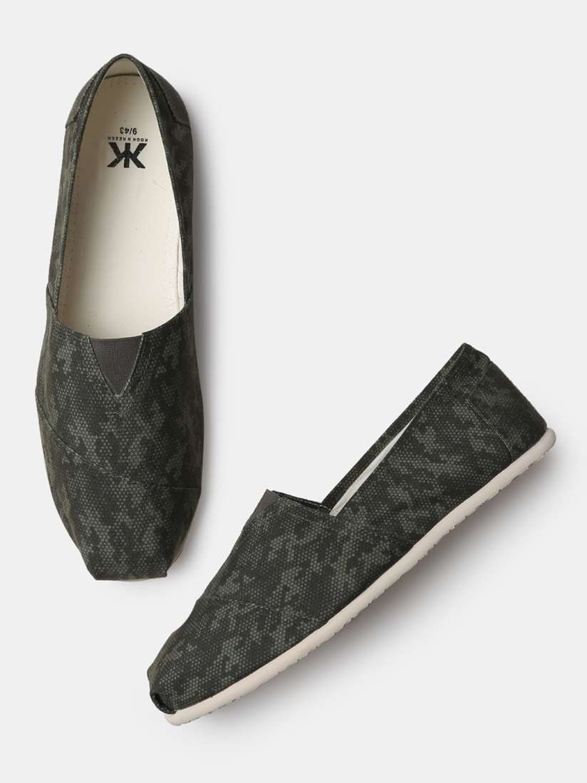 Buy Kook N Keech Men Olive Green Slip On Sneakers Casual Shoes for Men 2294369 Myntra