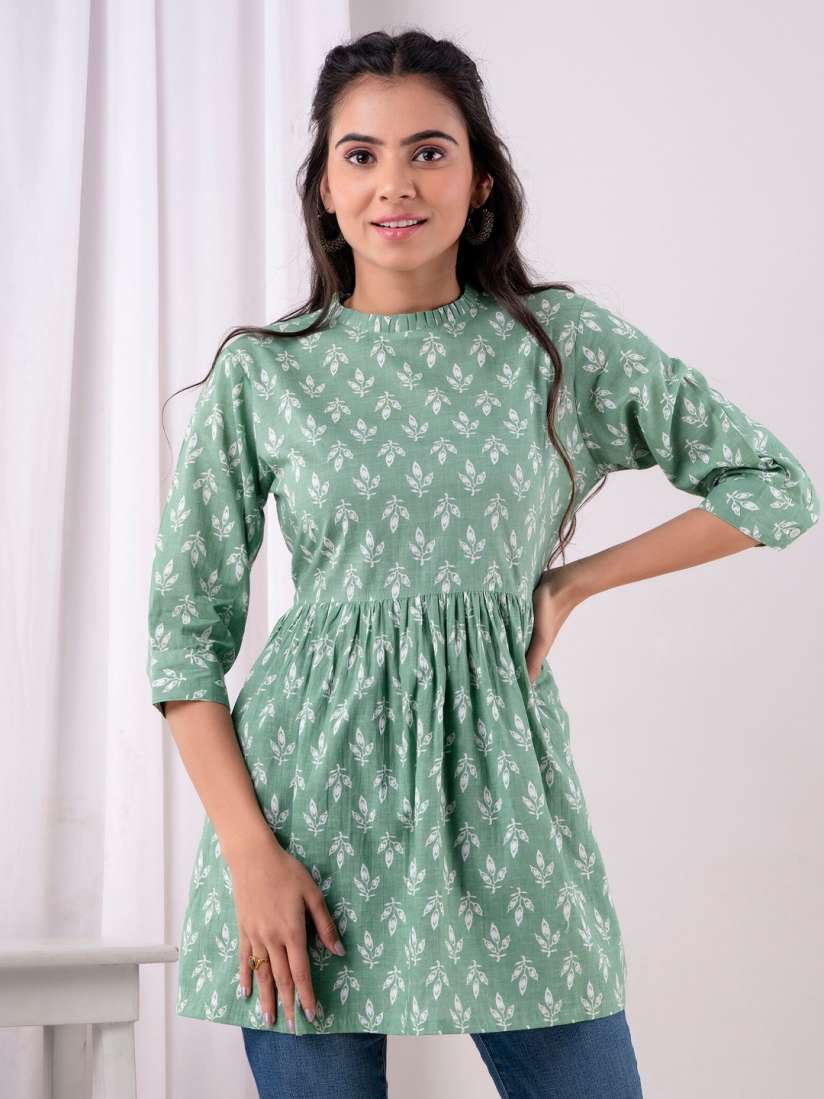 Buy Kohsh Floral Printed Pure Cotton Kurti Kurtis for Women 22948470 Myntra