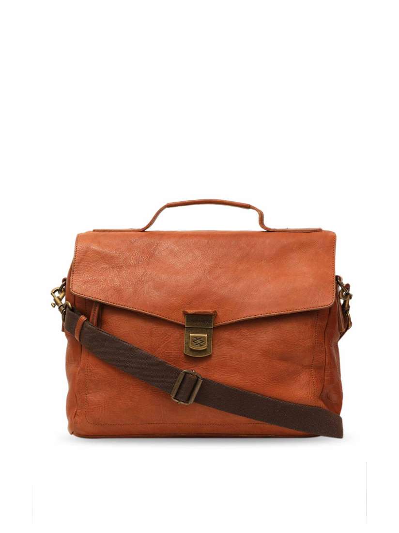 Buy KOMPANERO Textured Leather Laptop Bag Laptop Bag for Unisex 22967270 Myntra