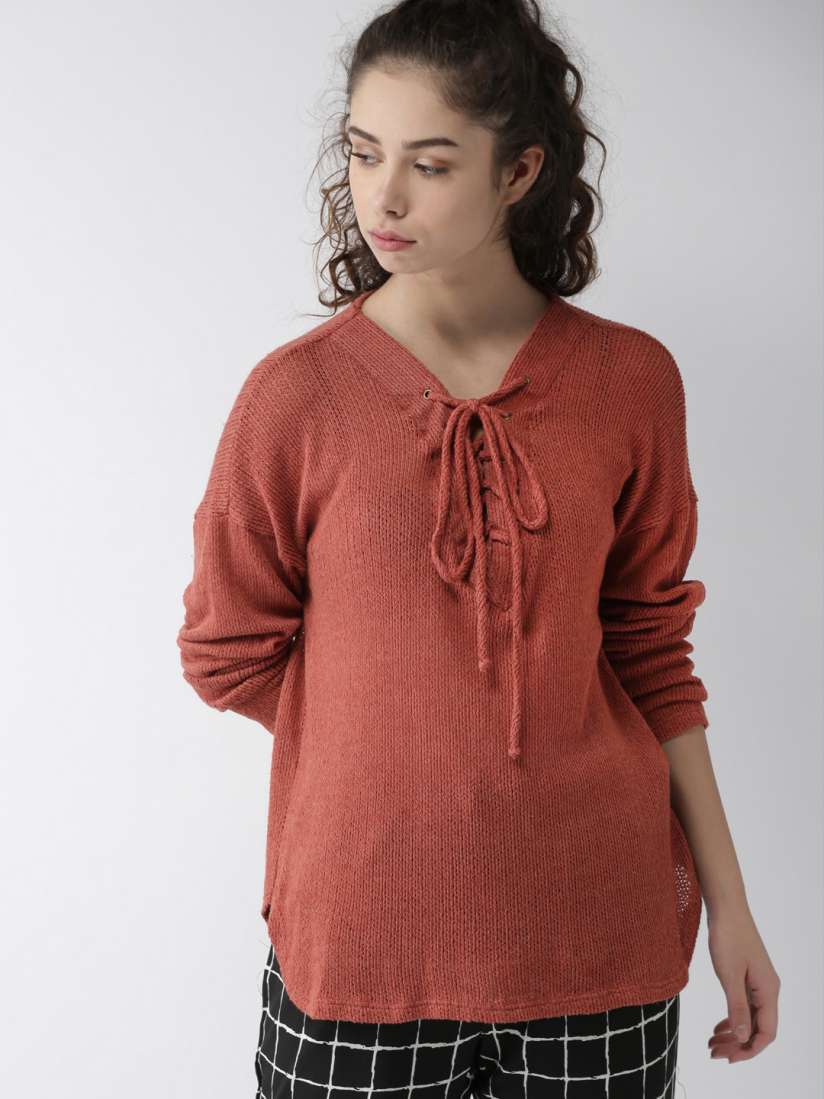 Forever 21 burnt orange sweater outlet