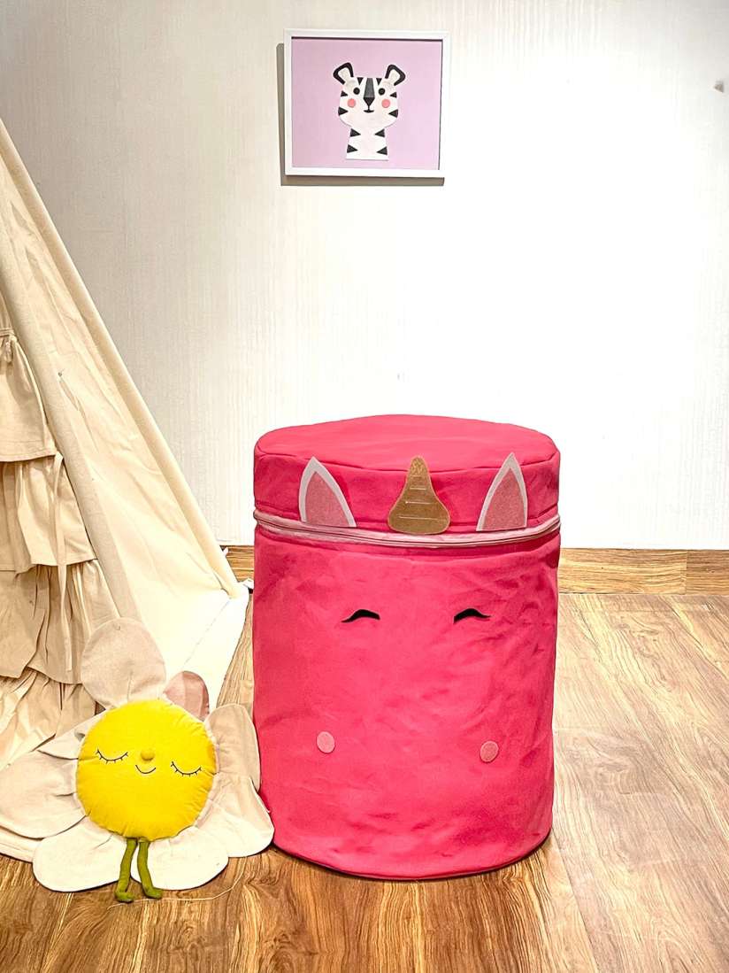 Buy My Gift Booth Kids Pink Little Unicorn Self Design Reusable Fabric Multi Utility Organizer Organisers for Unisex Kids 22970596 Myntra