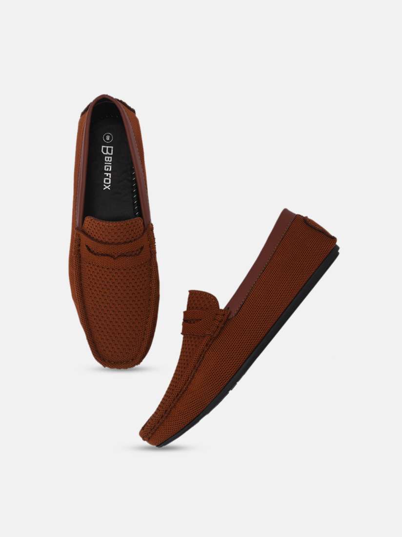 Buy Big Fox Men Woven Design Lightweight Penny Loafers Casual Shoes for Men 22971736 Myntra