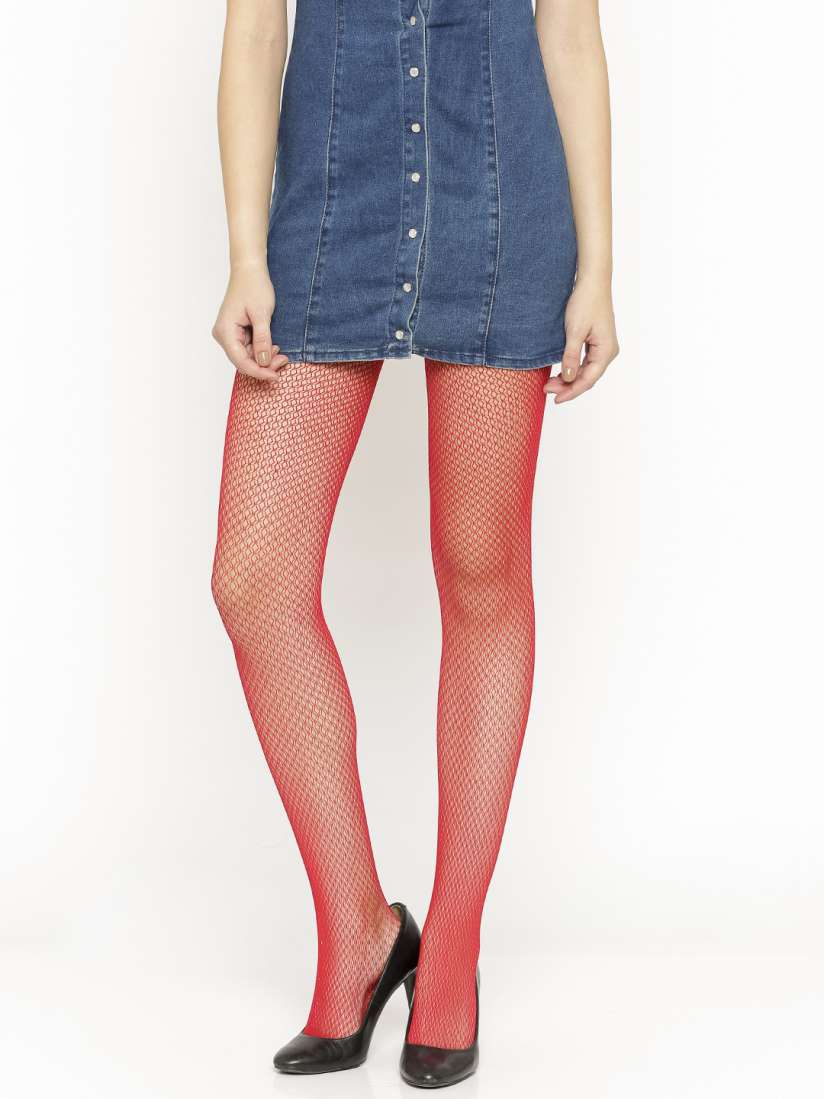 Buy FOREVER 21 Red Patterned Stockings Stockings for Women 2297192 Myntra