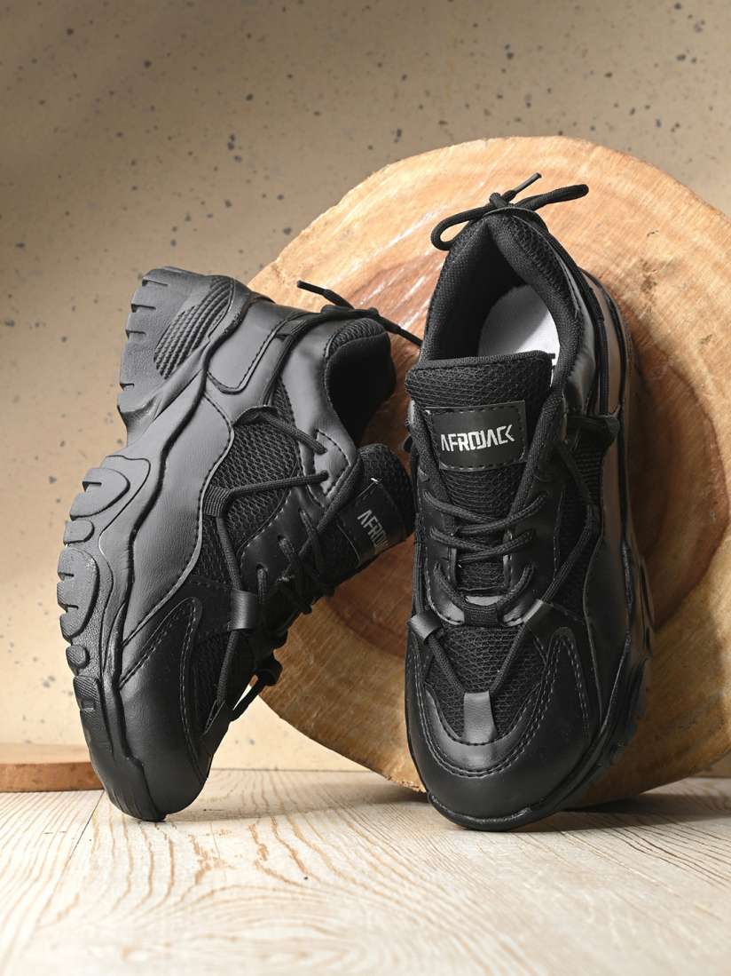 Afrojack sneakers black casual shoes sales
