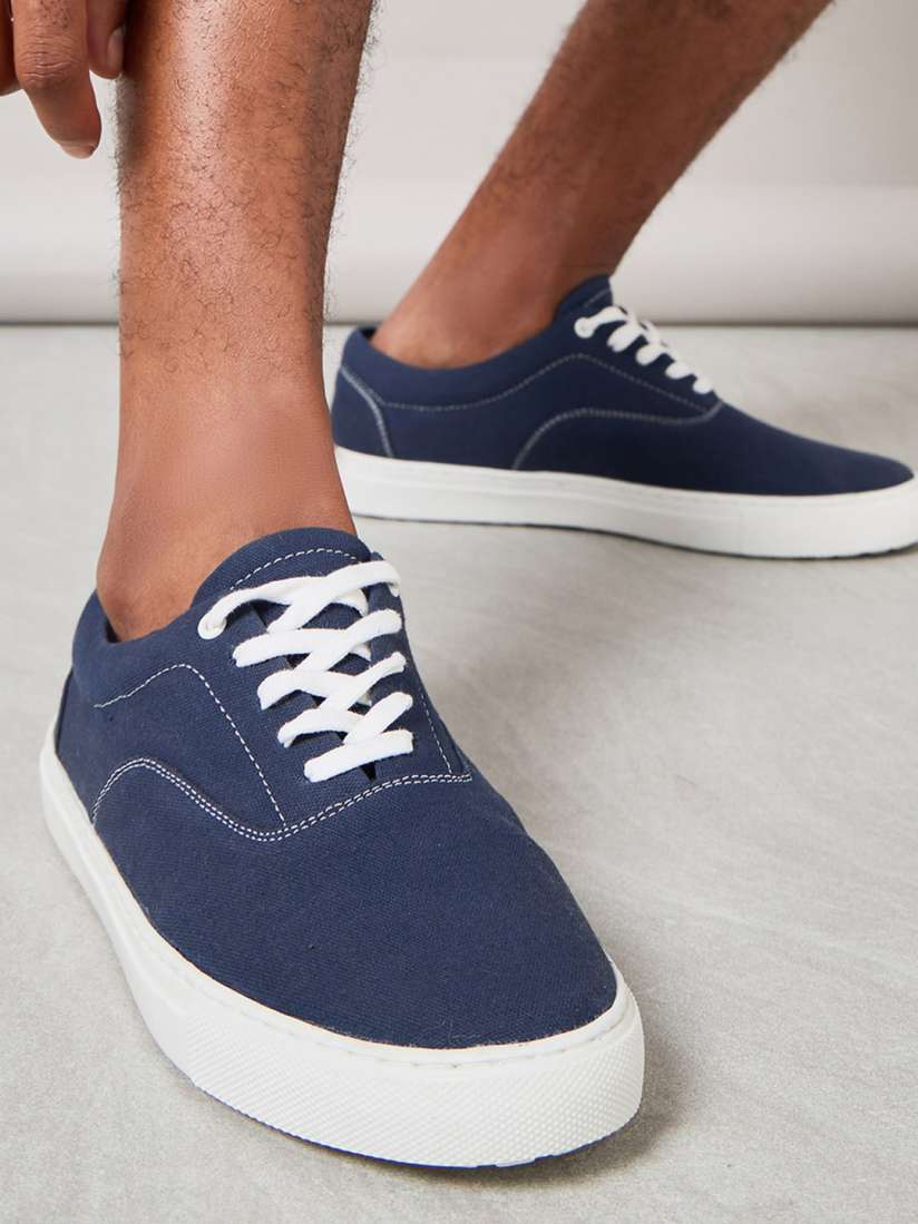 Buy Styli Men Comfort Insole Canvas Contrast Sole Sneakers Casual Shoes for Men 22975258 Myntra