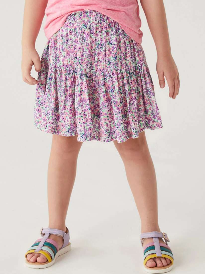 Buy Marks Spencer Girls Floral Printed Flared Skort Skirts for Girls 22975792 Myntra