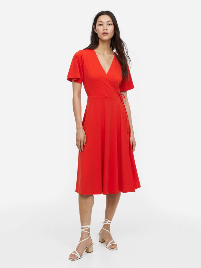 Jersey wrap dress h&m deals