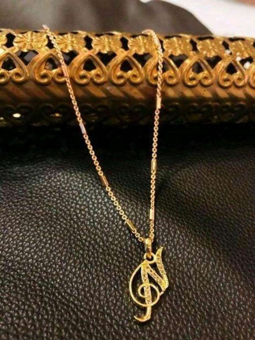 Necklace letter n best sale